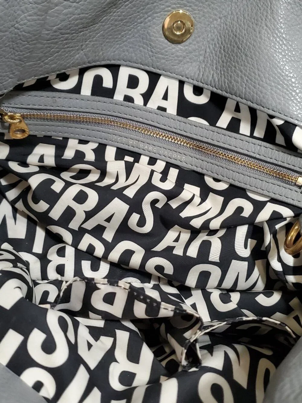 Marc by Marc Jacobs Classic Q Fran Handbag Gray
